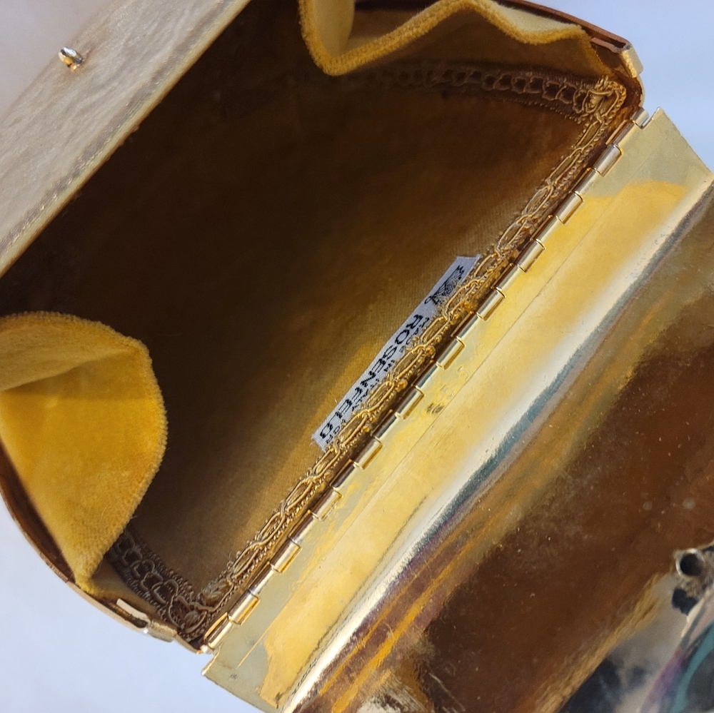 Vintage Rosenfeld Gold Metalic Purse - Picture 7 of 9